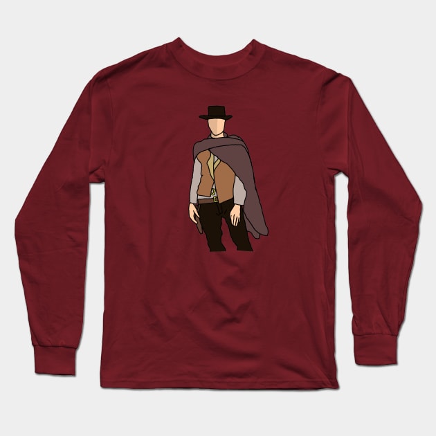 The Man With No Name Long Sleeve T-Shirt by jmahood